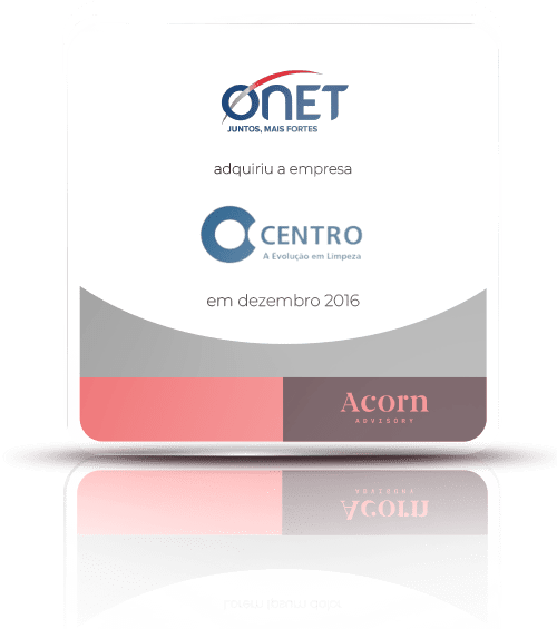 Onet adquiriu a empresa O centro a evolução em limpeza em setembro 2017