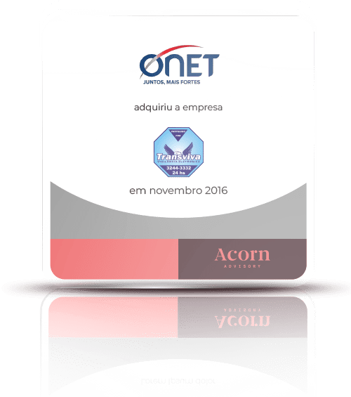 Onet adquiriu a empresa Transviva vigilância eletronica em novembro de 2016