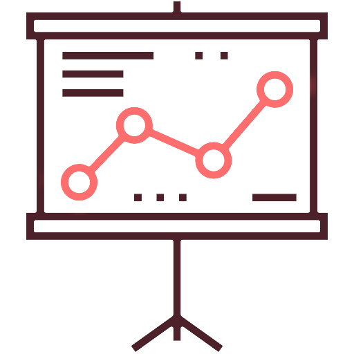 Ilustração de um gráfico representando com analises completas